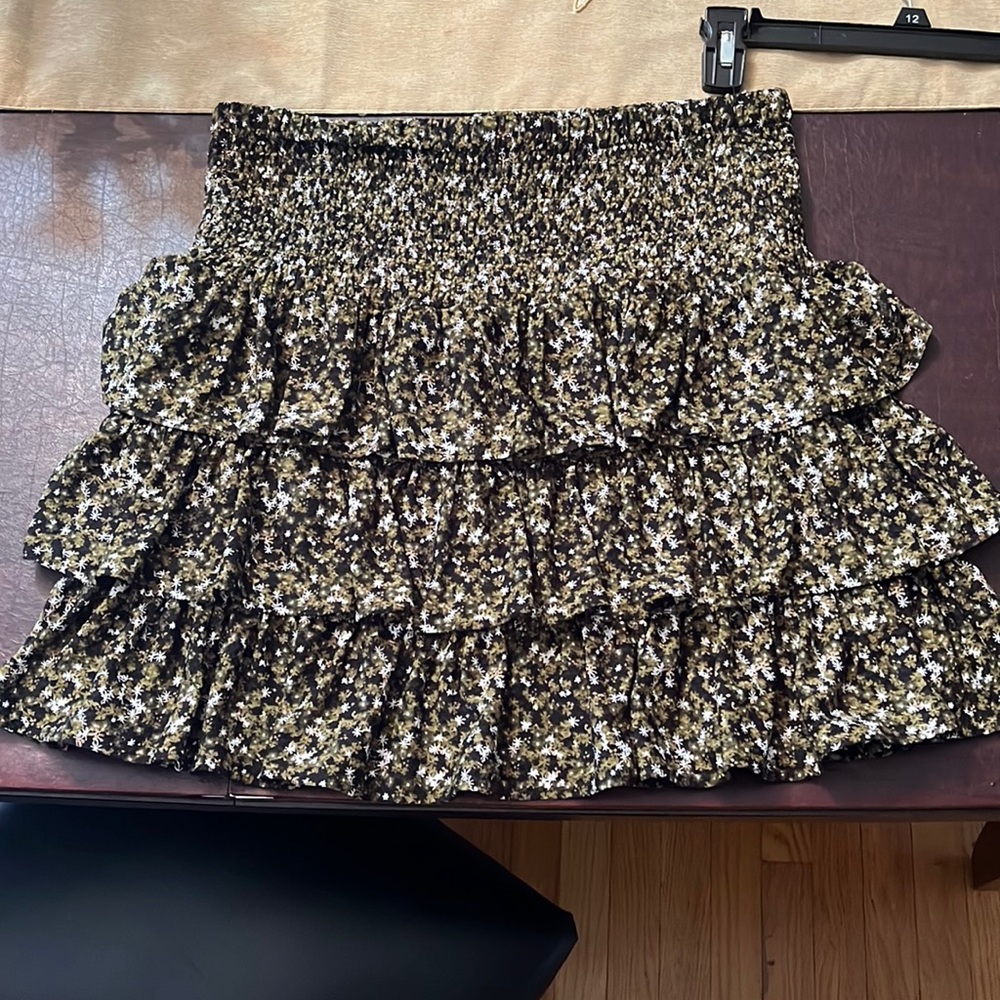 Michael Michael Kors Tiered Floral Ruffle Skirt